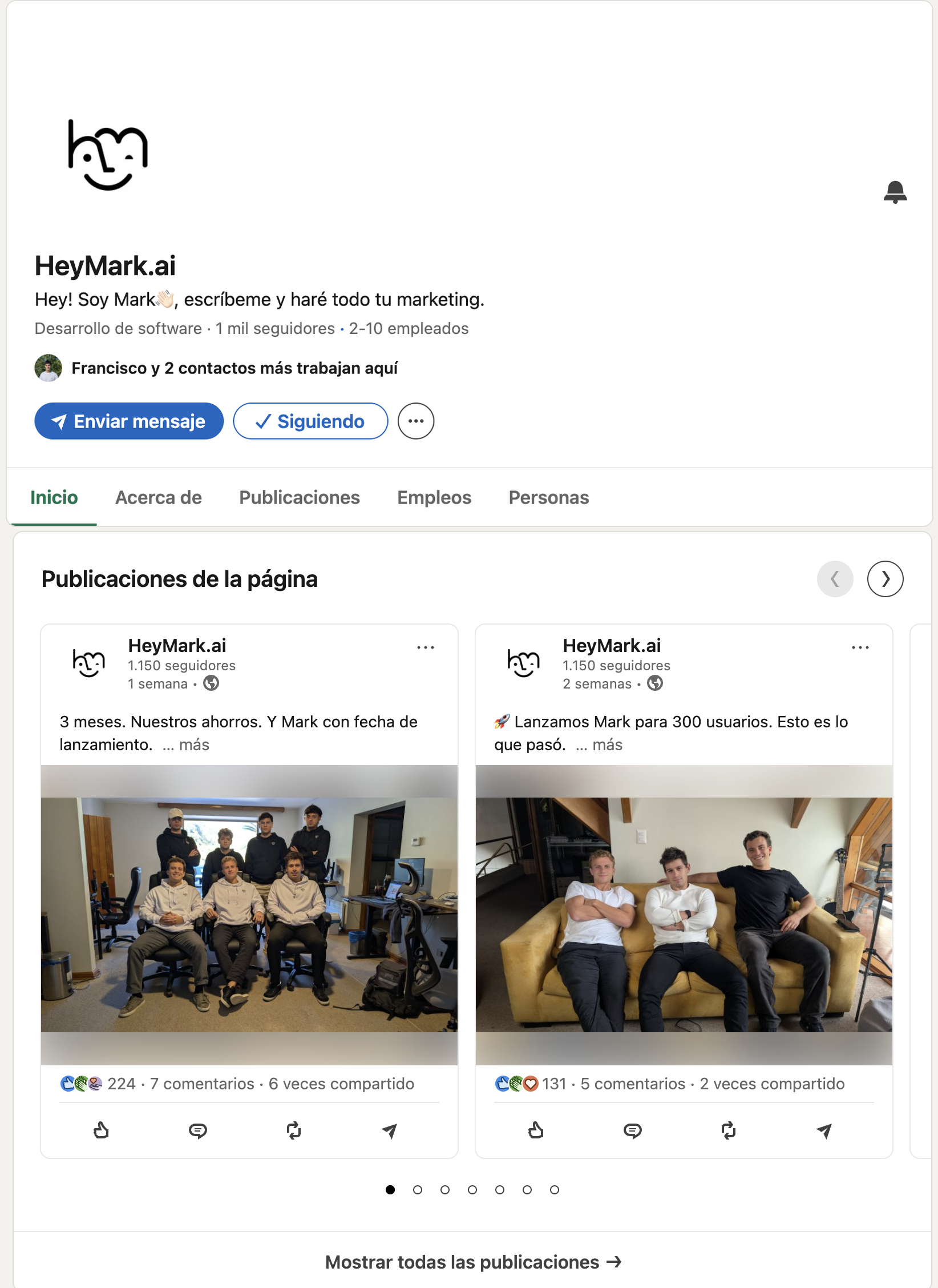 LinkedIn HeyMark.ai